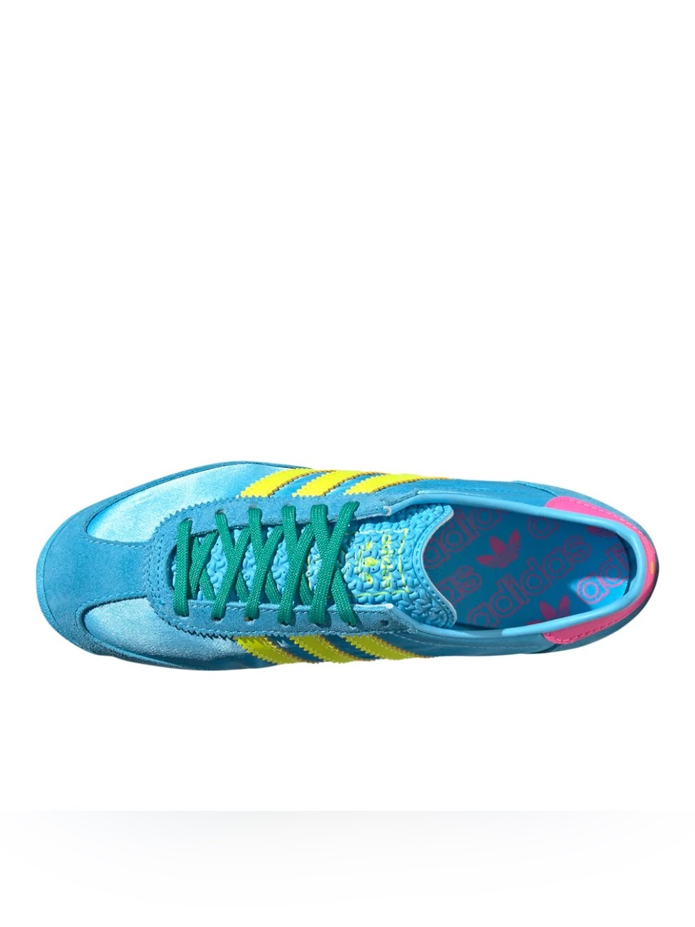 Size 7.5W Adidas SL 72 OG Sky Rush/ Solar Yellow/ Lucid Pink  JI0196 - Picture 4 of 5